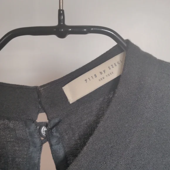 7115 by Szeki Mandarin Jumpsuit Navy XS - Picture 9 of 9